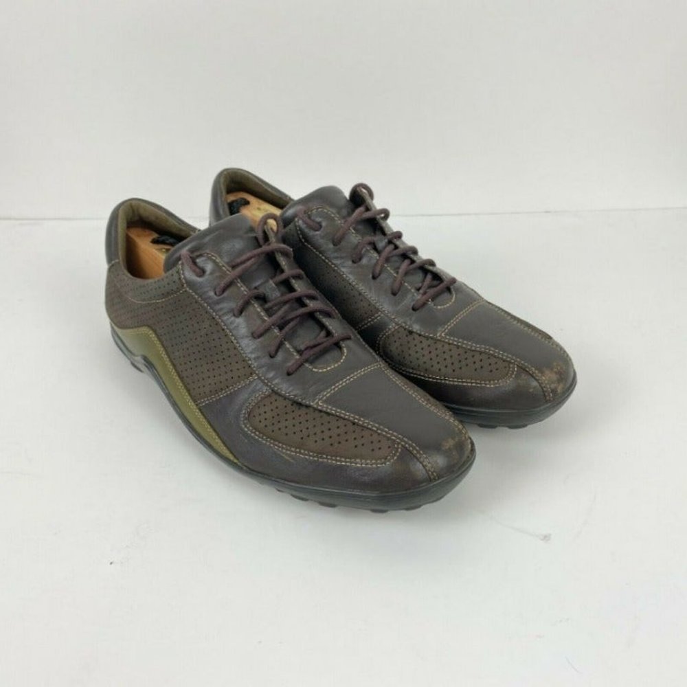 Cole Haan Brown Leather Suede Sneakers Mens 9.5